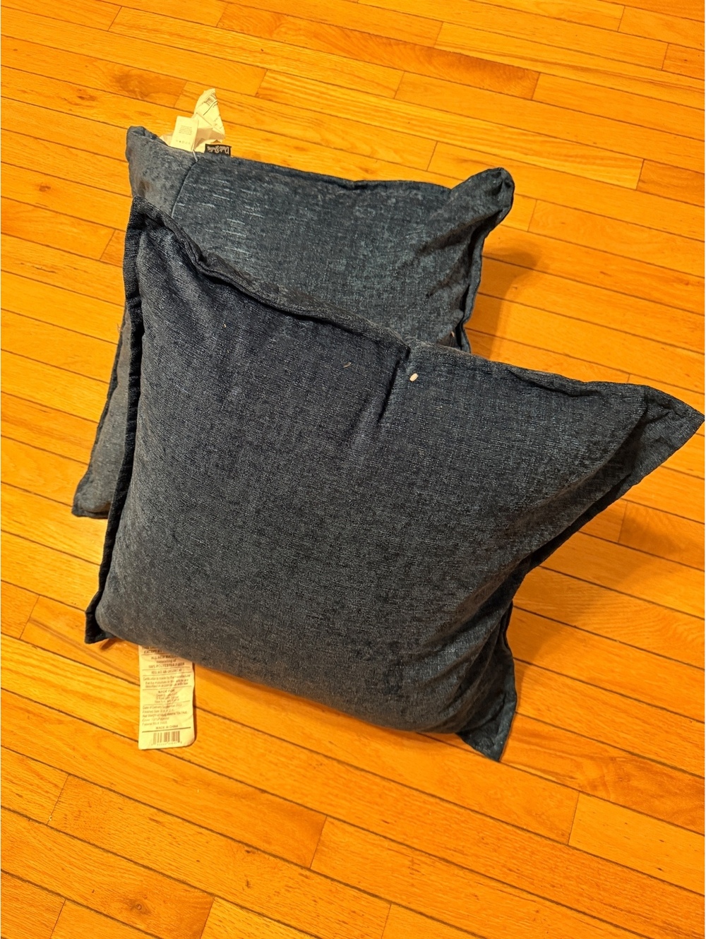 Navy Blue Decorative Throw Pillows - Set of 2